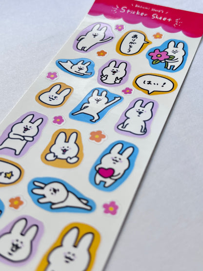Sticker Sheet (Iro-iro Usagi)